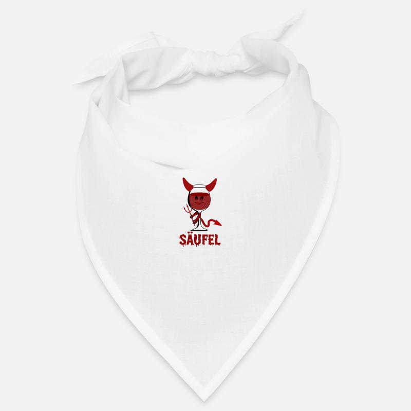 Säufel Teufel Säufer Wortwitz Red wine Wine Bandana