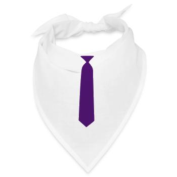 krawatte - Bandana - Weiß - Vorne