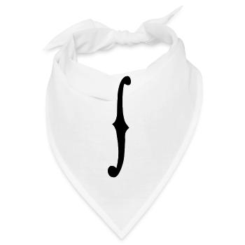 F-Loch links - Bandana - Weiß - Vorne