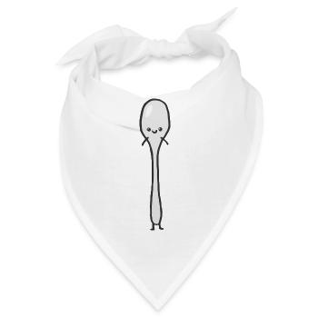 Löffel - Bandana - Weiß - Vorne