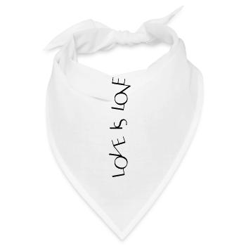 Love Is Love - Bandana - Weiß - Vorne