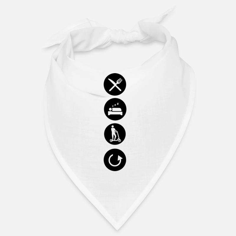 E-Scooter E-Roller Scooter - Bandana - white