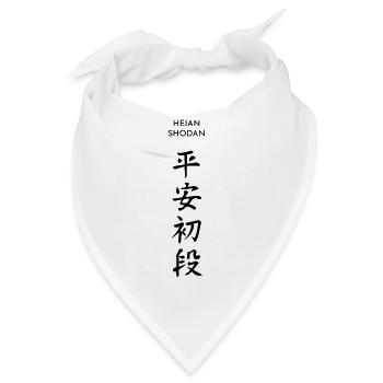 Kanji Kata HEIAN SHODAN Karate-Do Shotokan - Bandana - Weiß - Vorne