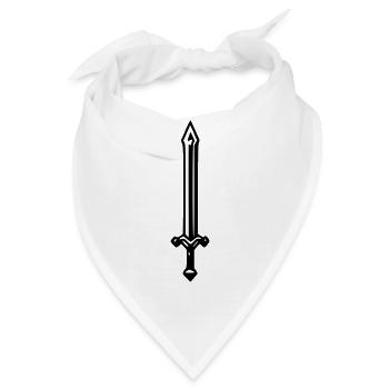 Schwert - Bandana - Weiß - Vorne