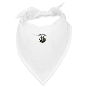 Küstenkind Vintage Anker & Leuchtturm - Bandana - Weiß - Vorne