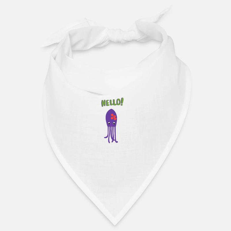 Squid dit bonjour - Idée cadeau - Bébé Bandana