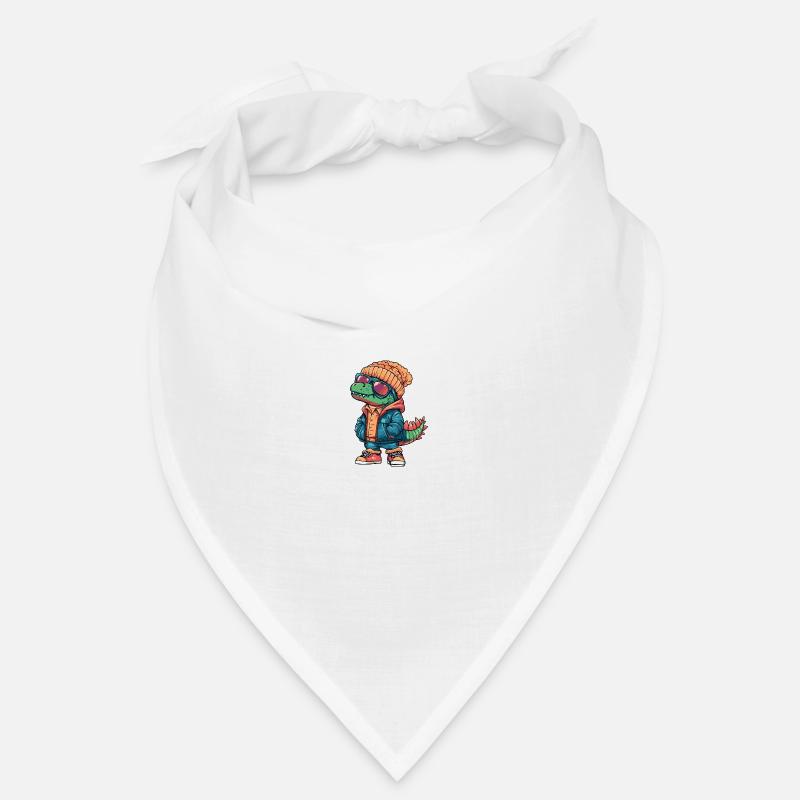 Dinosaur Stegosaurus Winter Comic Bandana