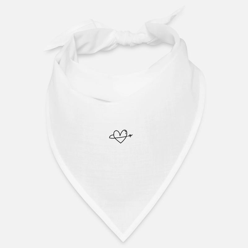 Herz Reise Flieger Bandana