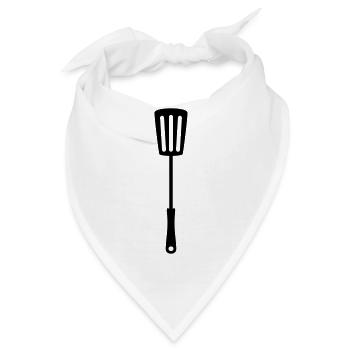 pfannenwender grillgabel grillzange grillen gabel - Bandana - Weiß - Vorne