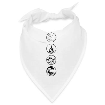 Das Wetter liegt im Trend - Bandana - Weiß - Vorne