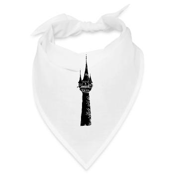 Märchen Turm - Bandana - Weiß - Vorne
