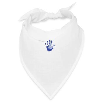 Hand in Hand abdruck Eltern mit Kind Geschenk - Bandana - Weiß - Vorne