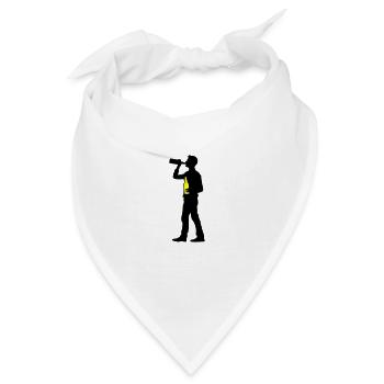 Trinker Bier - Bandana - Weiß - Vorne