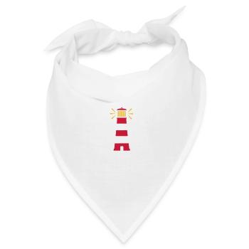 Leuchtturm - Bandana - Weiß - Vorne