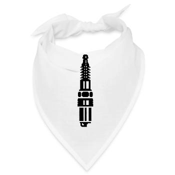 Zündkerze / spark plug (1c) - Bandana - Weiß - Vorne