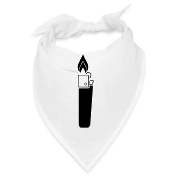 Feuerzeug (Begriffsklärung) - Bandana - Weiß - Vorne
