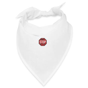 DONT STOP BELIEVING BLACK GRUNGE - Bandana - Weiß - Vorne
