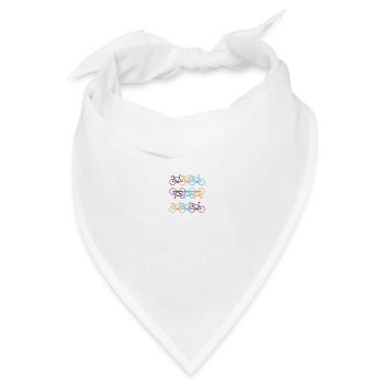 Fahrrad - Bandana - Weiß - Vorne