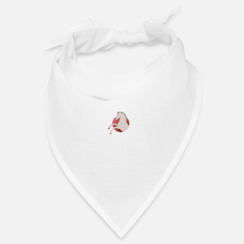 Pferde - Bandana - Weiß