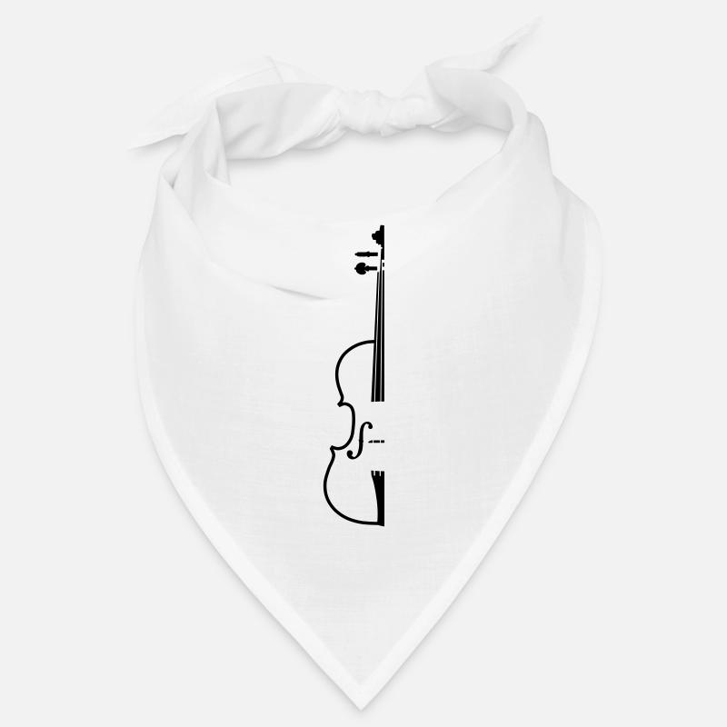 violin - Bandana - white