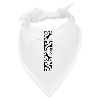 TEMANAVA (Schwarz) - Bandana - Weiß - Vorne