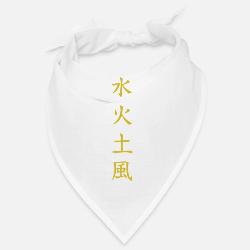 Chemise Elements : Eau, Feu, Terre, Vent - Bandana - blanc