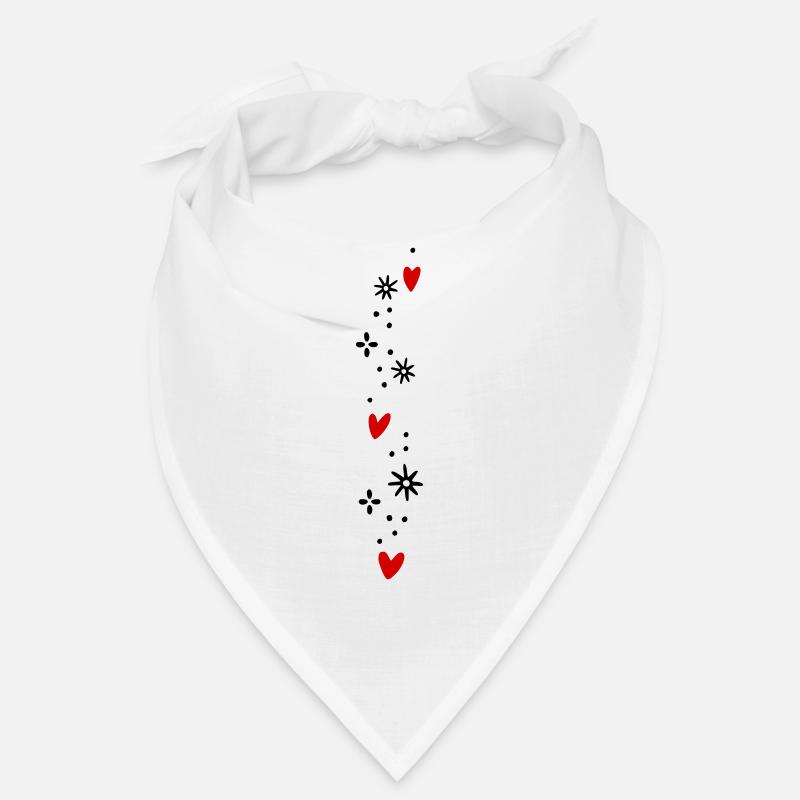 Herzen Glitzer Bandana
