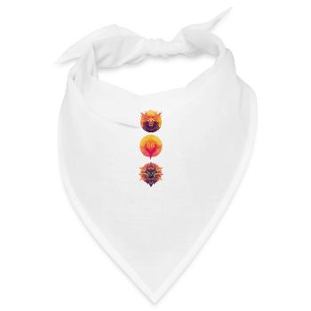 Zeichen Fabelwesen - Bandana - Weiß - Vorne