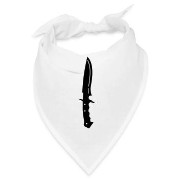 Messer icon - Bandana - Weiß - Vorne