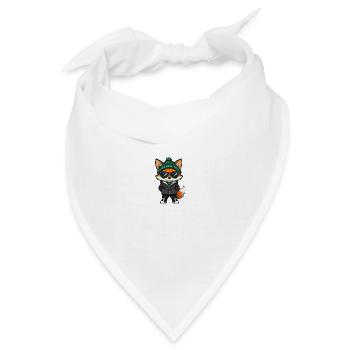 Fuchs Winter Comic - Bandana - Weiß - Vorne