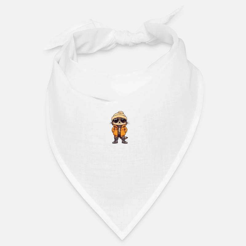 Erdmännchen Winter Comic Bandana