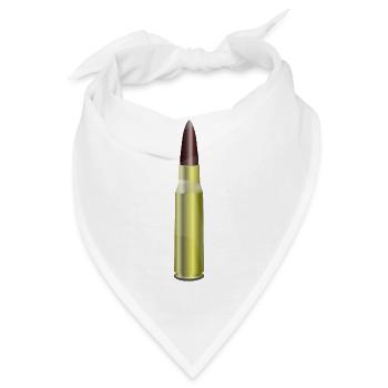 verbrecher gangster criminal gun pistole waffe bul - Bandana - Weiß - Vorne