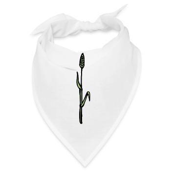 Weizen Korn Ackerbau lustige Geschenkidee Bäuerin - Bandana - Weiß - Vorne