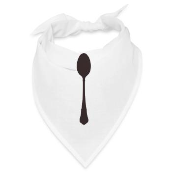 Löffel Besteck - Bandana - Weiß - Vorne
