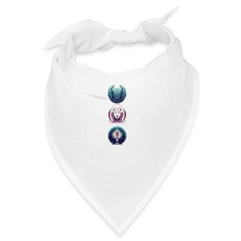 Zeichen Fabelwesen - Bandana - Weiß - Vorne