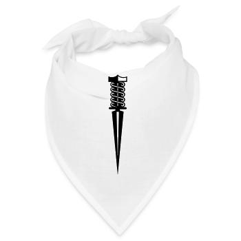 Dolch / dagger (1c) - Bandana - Weiß - Vorne