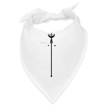 Zauberstab - Bandana - Weiß - Vorne