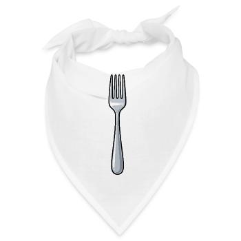 Gabel - Bandana - Weiß - Vorne