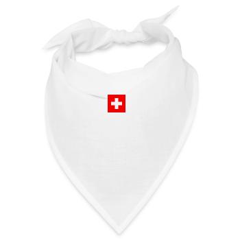 Schweiz Flagge - Bandana - Weiß - Vorne