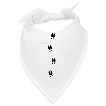 Elche Spuren - Bandana - Weiß - Vorne