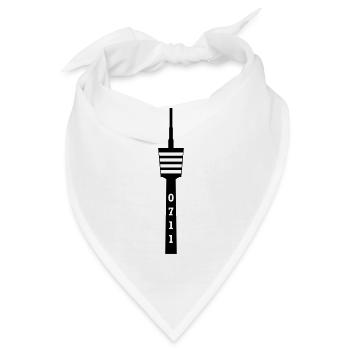 Fernsehturm0711 - Bandana - Weiß - Vorne