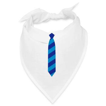 Krawatte - Bandana - Weiß - Vorne
