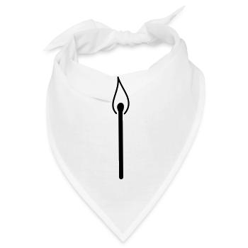 Streichholz - Bandana - Weiß - Vorne
