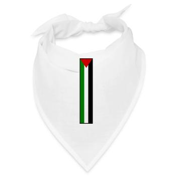 Free palestine - Bandana - Weiß - Vorne