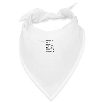 Wenn man alles besser weiß darf man das ja wohl - Bandana - Weiß - Vorne
