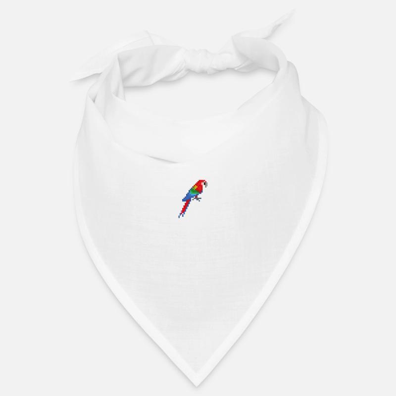 Vogel - Bandana - Weiß