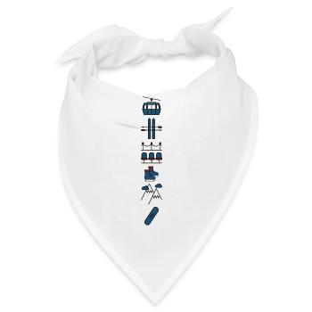 Wintersport - Bandana - Weiß - Vorne