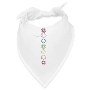 Chakras - Bandana - Weiß - Vorne