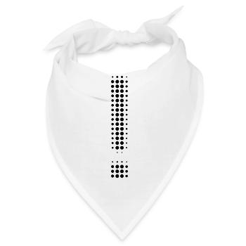 Ausrufezeichen - Bandana - Weiß - Vorne