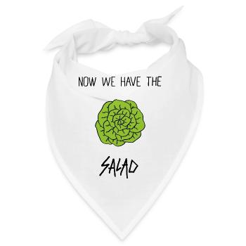 Salat - Bandana - Weiß - Vorne